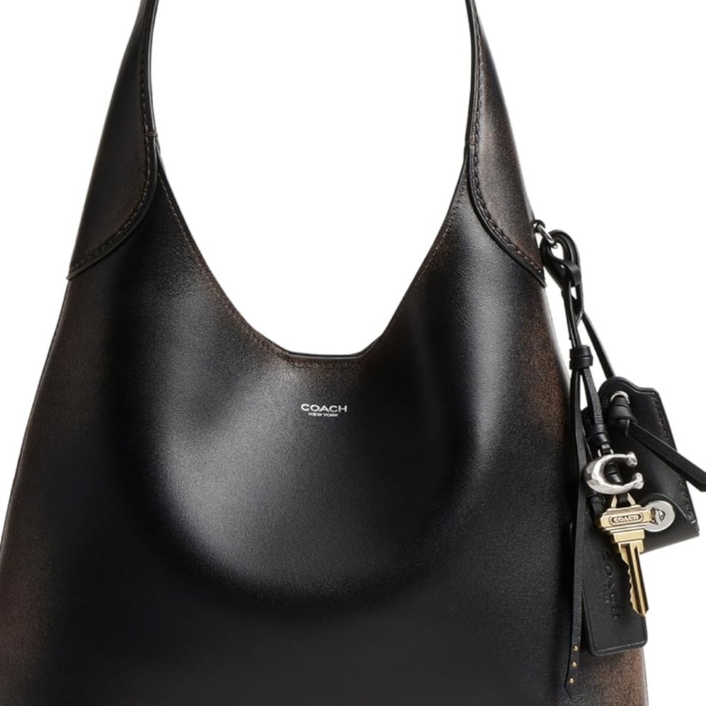 NWT Coach Brooklyn Shoulder Bag 28 lh/ Black Brown ✨